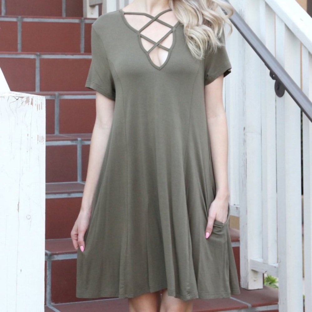Olive Tunic NEW WITH TAGS